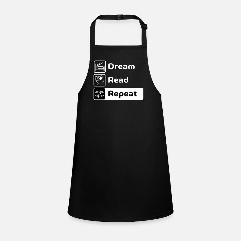Dream Read Repeat Schürze für Kinder