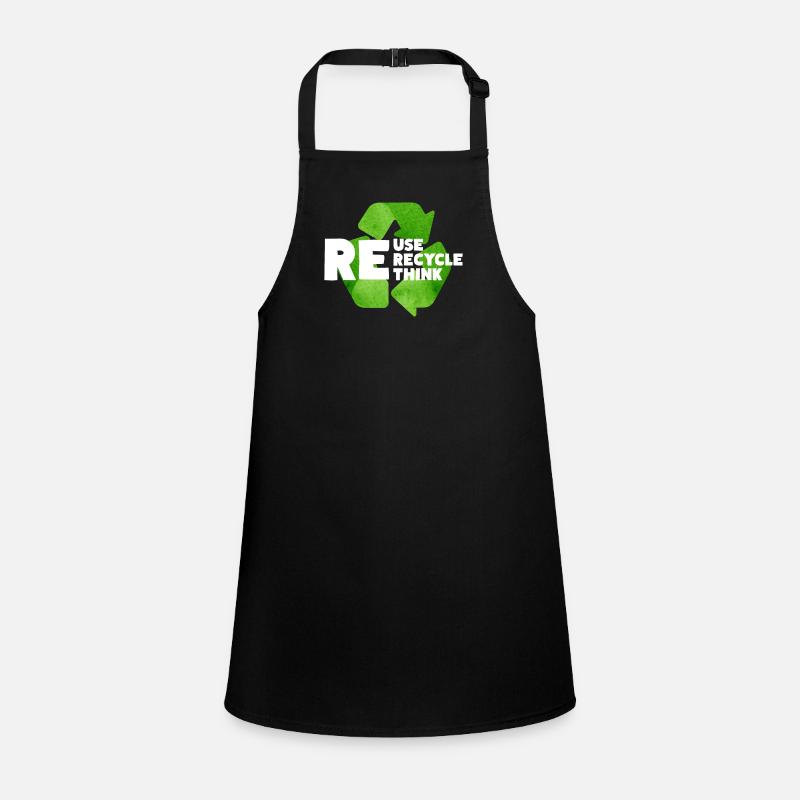 Reuse Recycle Rethink Sustainability Environment Climate Children's Apron