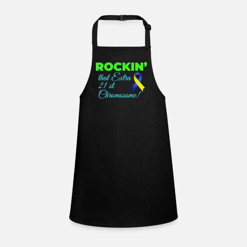 Down Syndrome Day Rockin' Extra 21st Chromosome Children's Apron