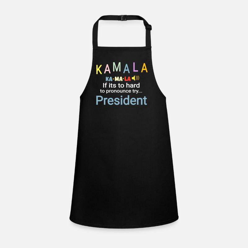 Schwer auszusprechen Kamala Präsident bunt Schürze für Kinder