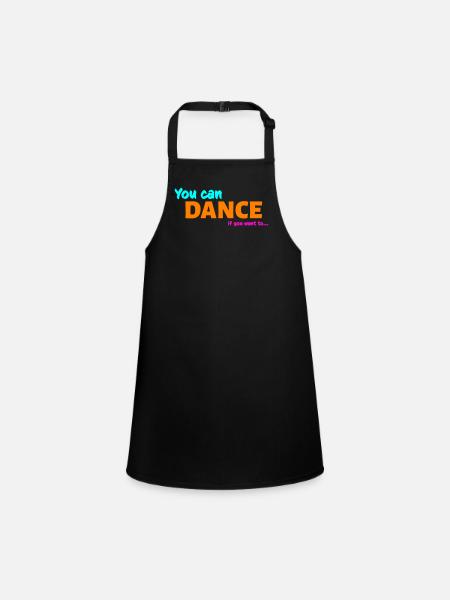 You can dance - Tablier Enfant - noir - Devant