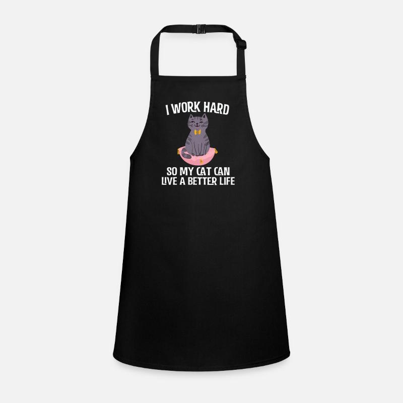 Funny cat Children's Apron