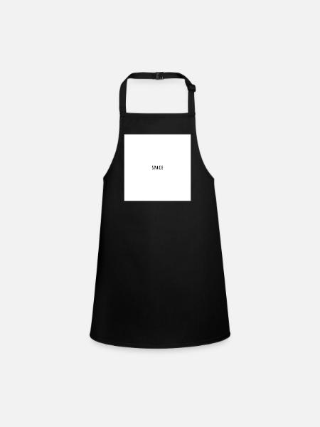 Space - Children's Apron - black - Front