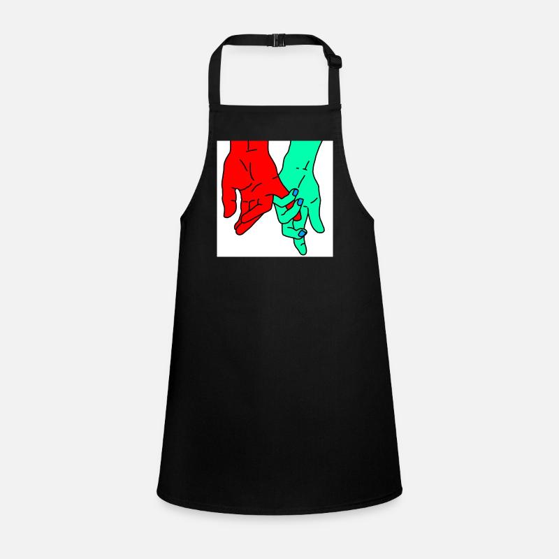 mains rouge vert Tablier Enfant