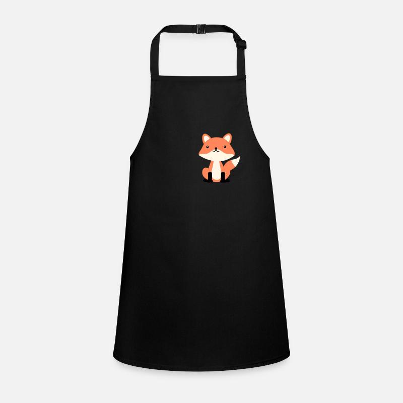 renard - Tablier Enfant - noir