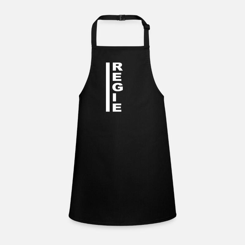 Directed vertically white Children's Apron