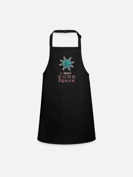 astronaut - Children's Apron - black - Front