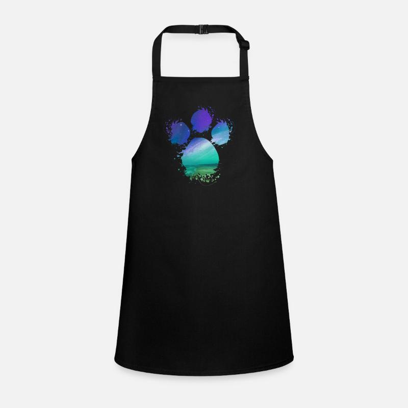 Éclaboussure de patte de chien Northern Lights Tablier Enfant
