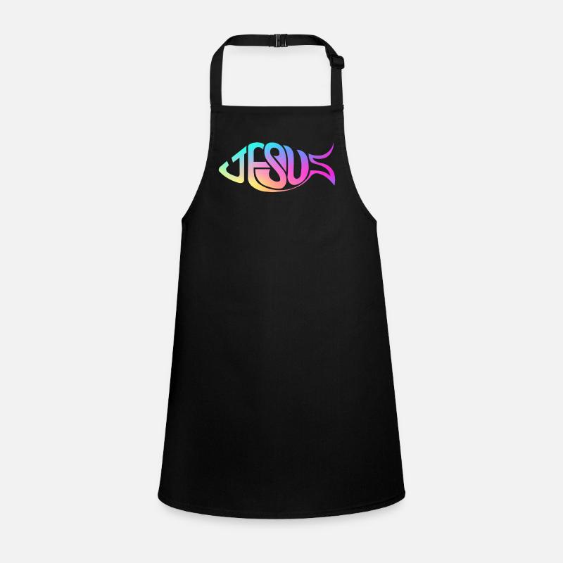 Jesus Fish Rainbow Children's Apron