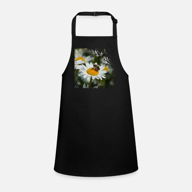 A bee collects pollen Children's Apron