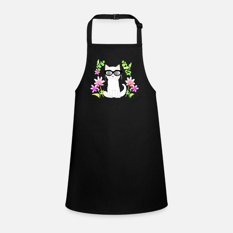 Cat with flower Children's Apron