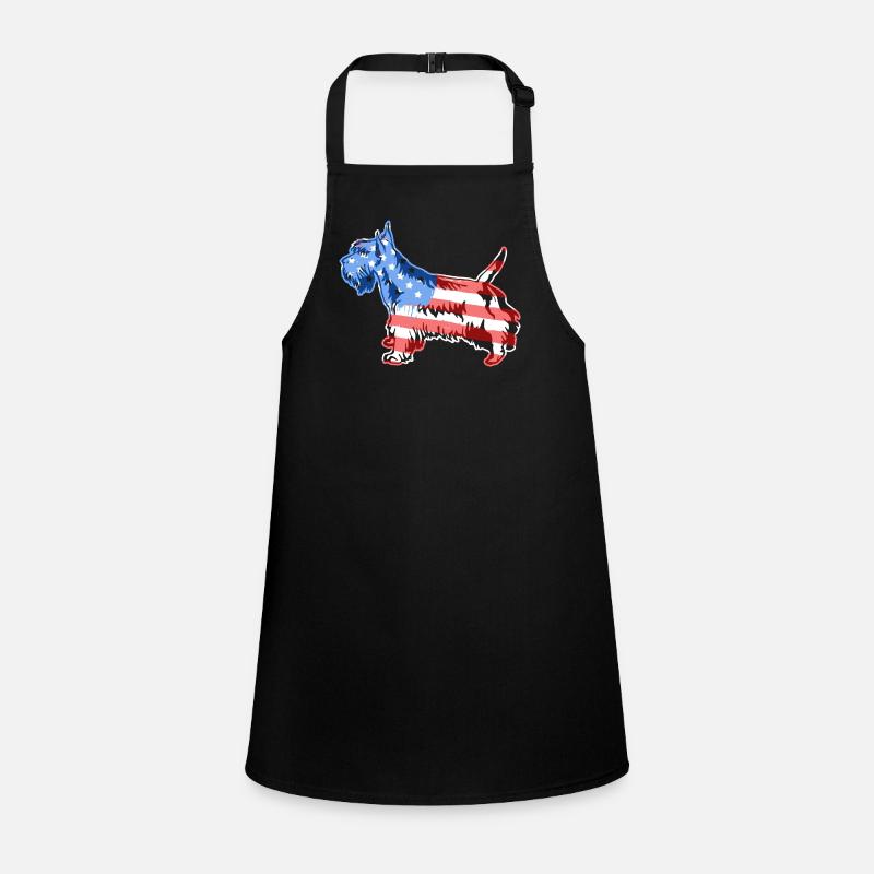 Scottish Terrier Scottish Terrier Flag Children's Apron
