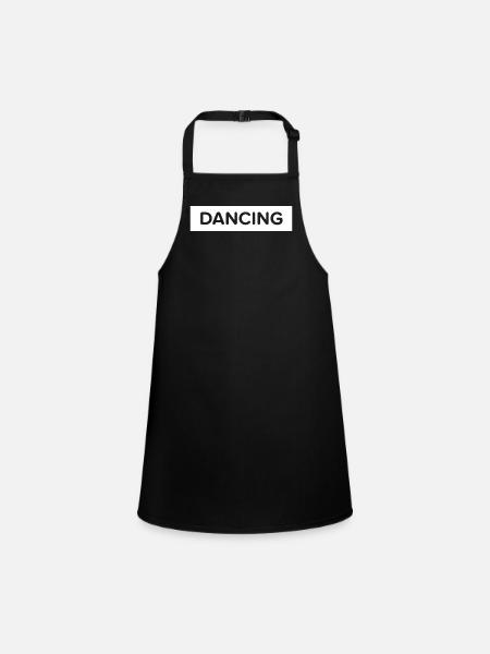 Danse Musique de danse - Tablier Enfant - noir - Devant