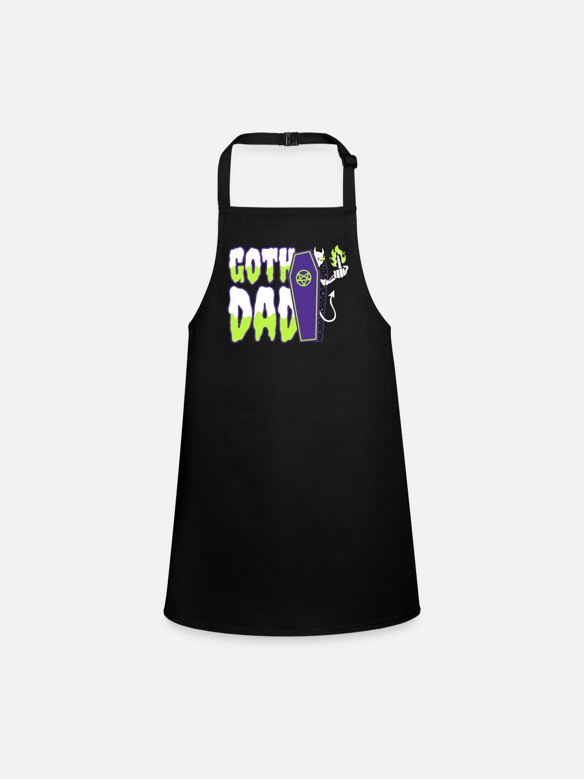Goth Dad - Children's Apron - black - Front
