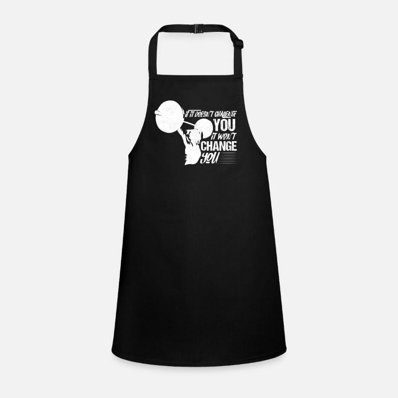 If It Doesn't Challenge You Workout Training Weigh Children's Apron