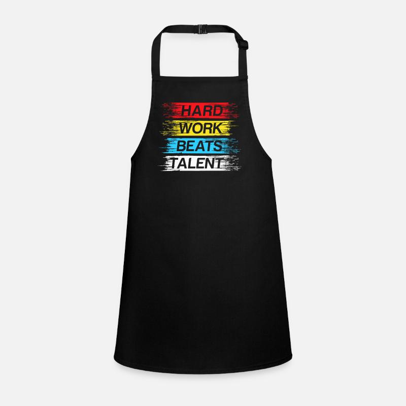 Hard work beats talent Children's Apron