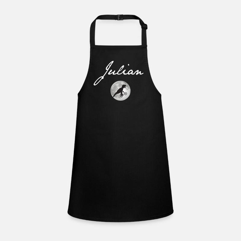 JULIAN - Beautiful boy name with dinosaur Children's Apron