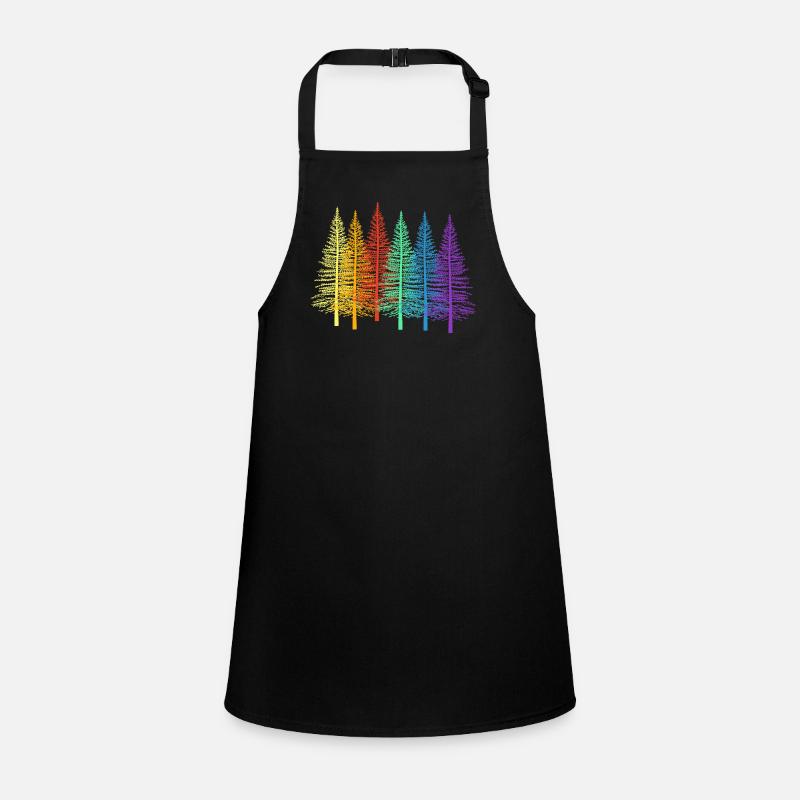 LGBT Rainbow Fir Trees Spruce Forest Trees Tree Children's Apron