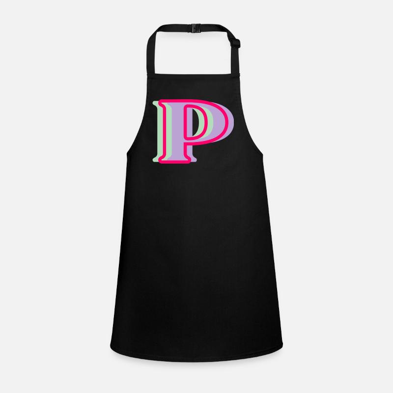 Multicolored letter p Children's Apron