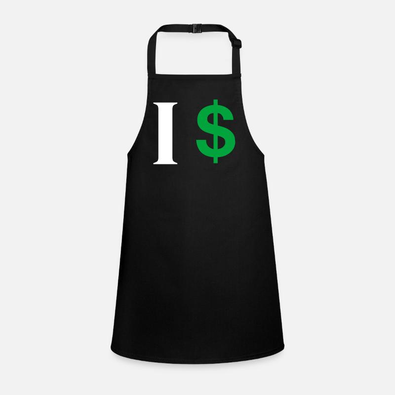 Buchstabe i Dollar Schürze für Kinder