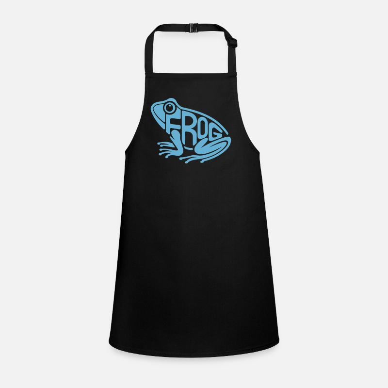 Playful Frog Typography Children's Apron