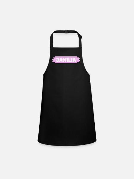 Jamili comme nom de femme - Tablier Enfant - noir - Devant