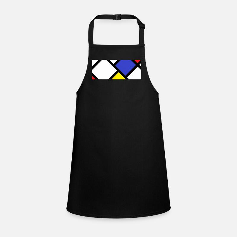 Gegenkomposition nach "De Stijl" Schürze für Kinder