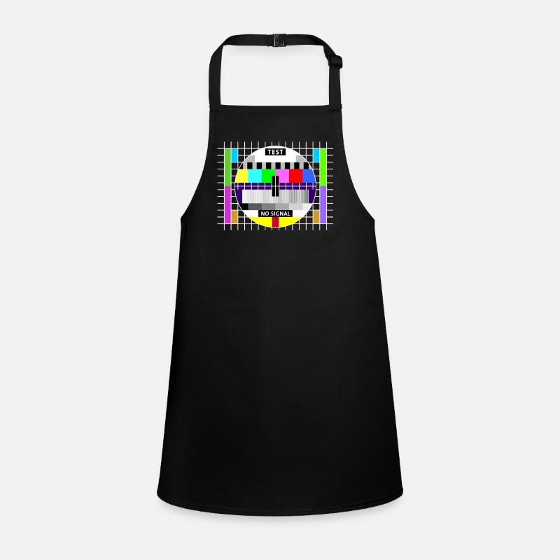 Test Image Television Screen End of Broadcast Display Children's Apron