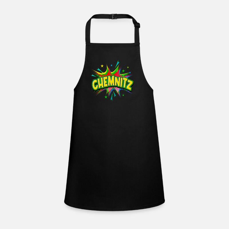 Chemnitz Germany City Pop Art Comic Art Children's Apron