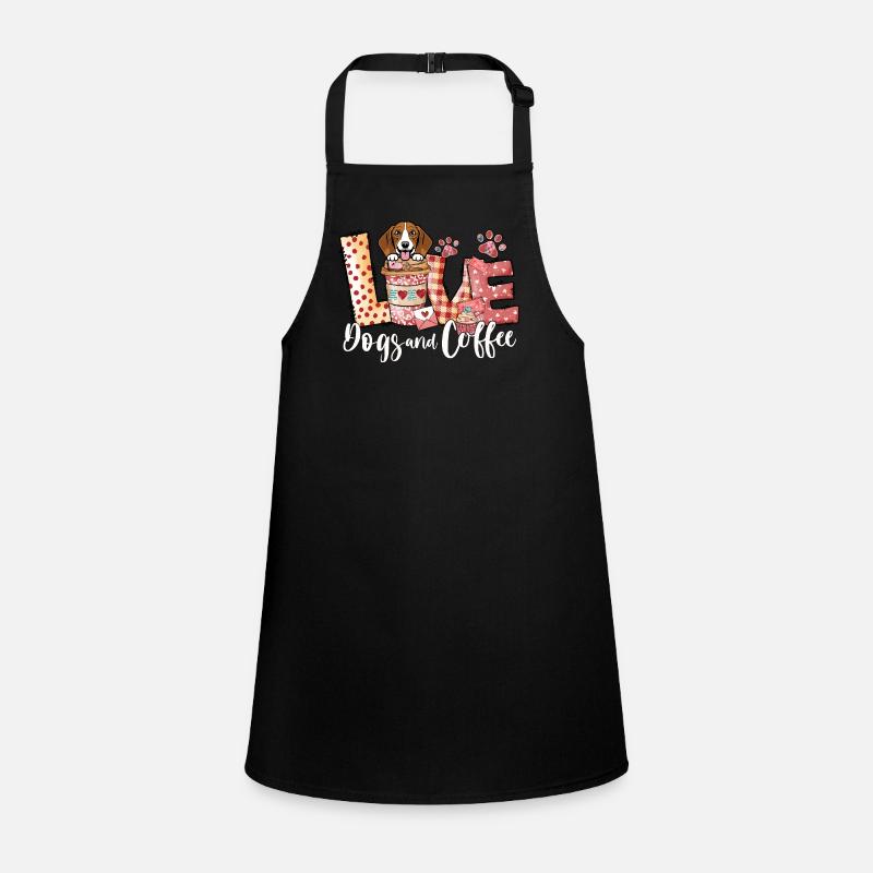 Beagle chien amateur de café chien maman Saint-Valentin Tablier Enfant