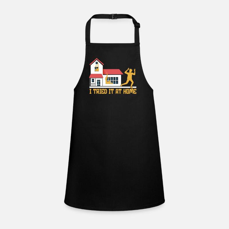 I Tried It At Home Skeleton Bicycle Accident Children's Apron