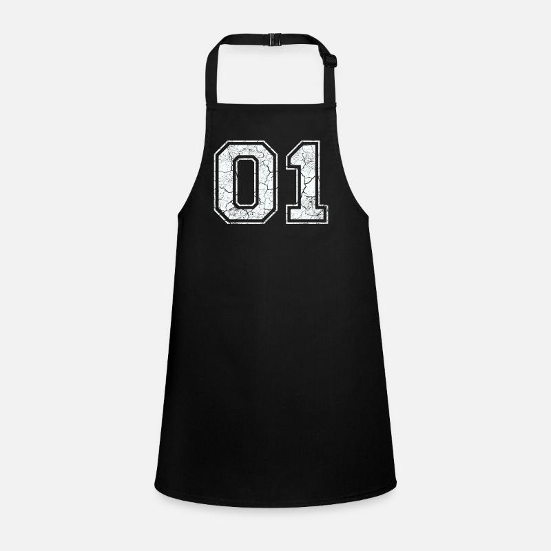 01 in white in the used look Children's Apron