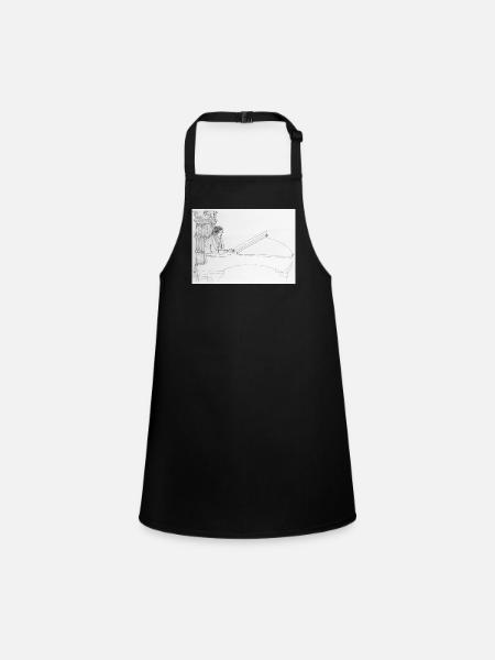 Pianist Antimo Magnotta in V&A Museum - Children's Apron - black - Front