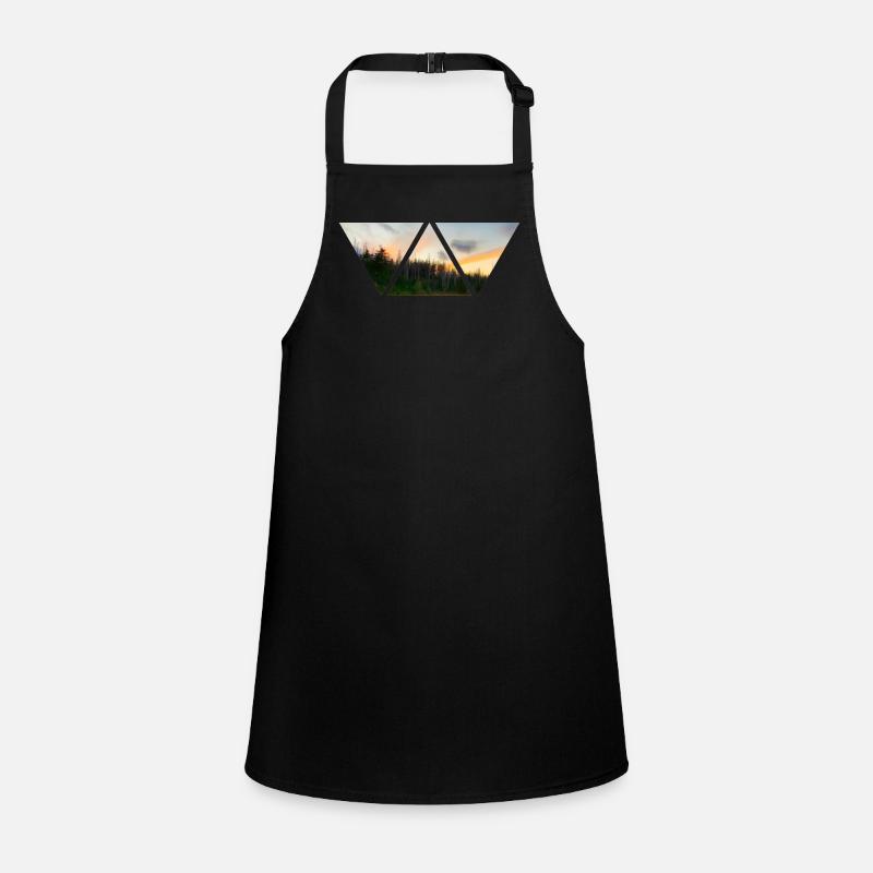 Forest Sky Triangle Sunset Gift Nature Children's Apron