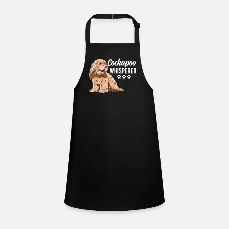 Cockapoo Hund - Schürze für Kinder - Schwarz