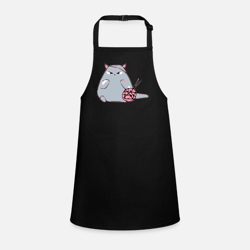 Dodi the cat that knits Children's Apron