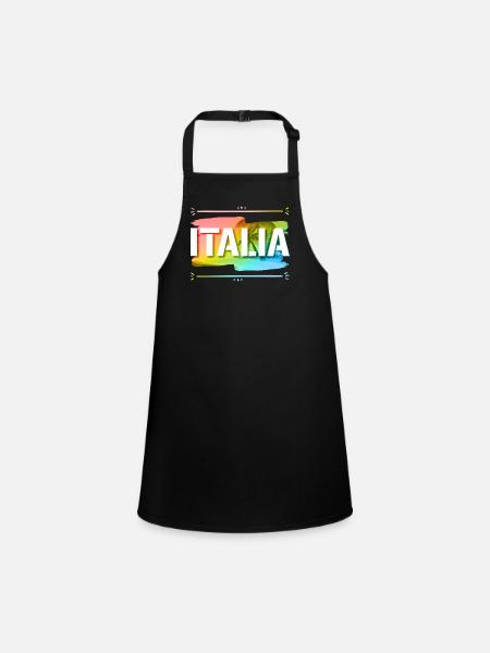 Italia - Tablier Enfant - noir - Devant