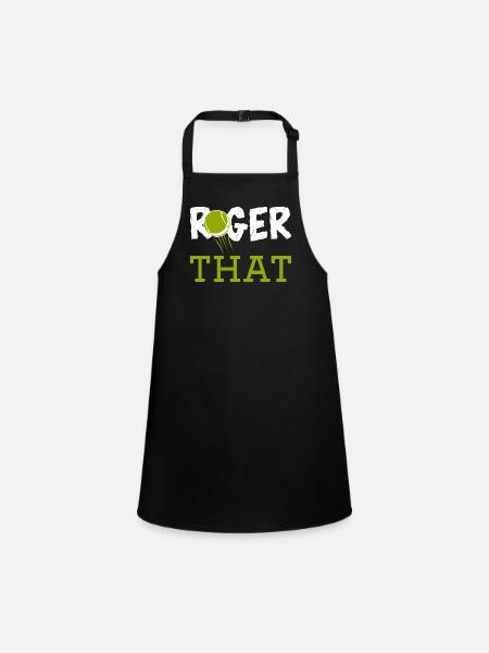 Roger That - Schürze für Kinder - Schwarz - Vorne