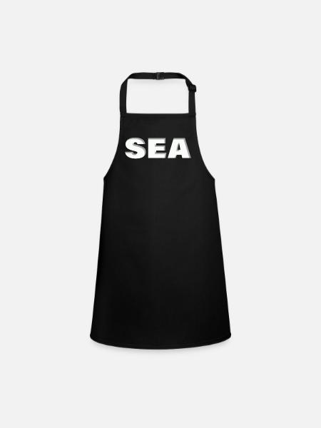SEA - Schürze für Kinder - Schwarz - Vorne