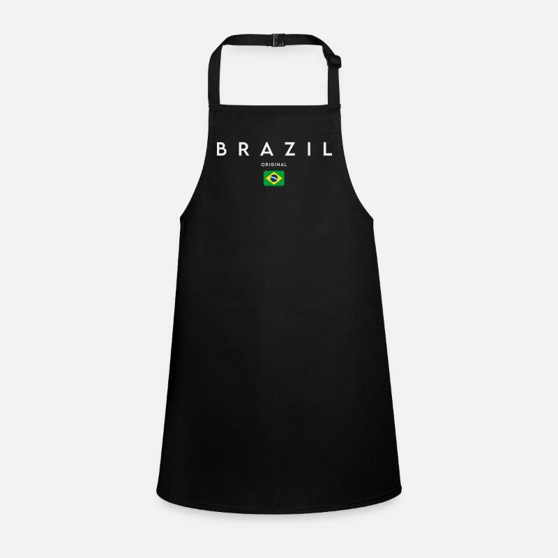 Drapeau brésilien, fierté brésilienne Tablier Enfant