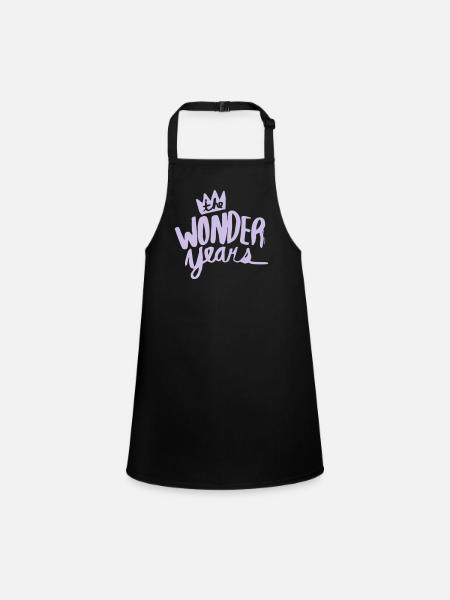 The Wonder Years - years of wonder - Children's Apron - black - Front