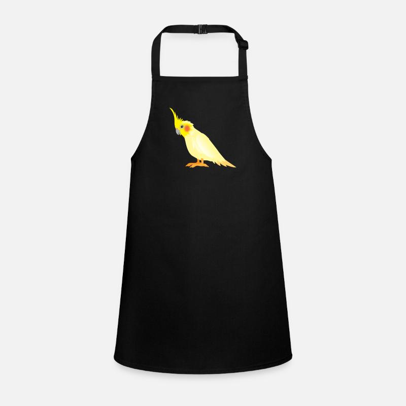 Realistic yellow cockatiel with red cheeks Children's Apron