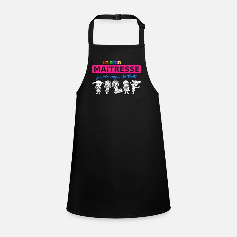 je suis maitresse - Children's Apron - black