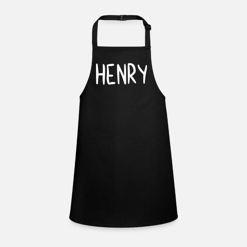 Henry Custom Name Font Text Birthday Children's Apron