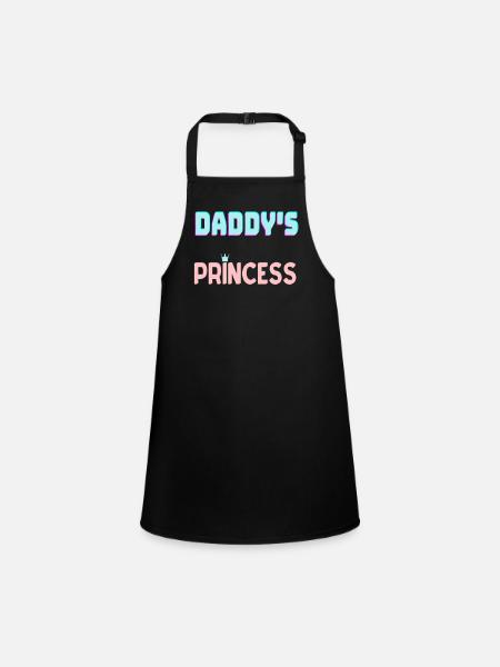 Daddys princess - Children's Apron - black - Front