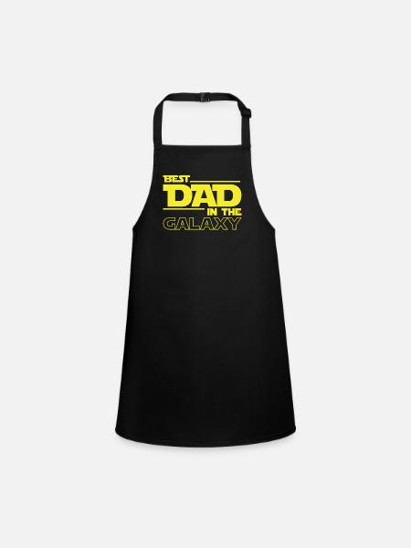 BEST DAD IN THE GALAXY - Children's Apron - black - Front