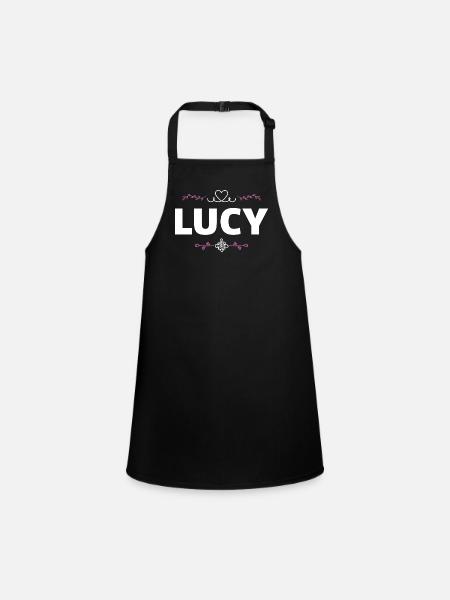Lucy - Schürze für Kinder - Schwarz - Vorne