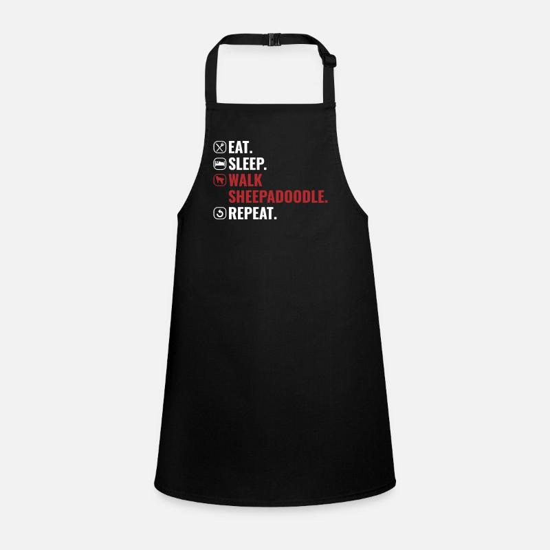 Sheepadoodle Doodle Hund Schürze für Kinder