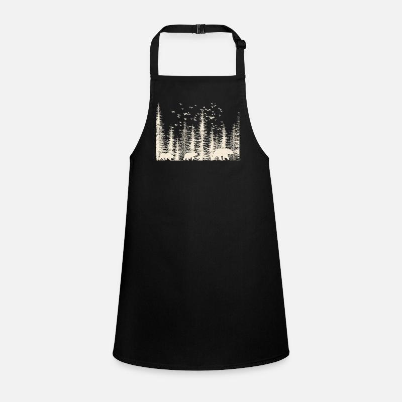 wild nature, dark forest Children's Apron