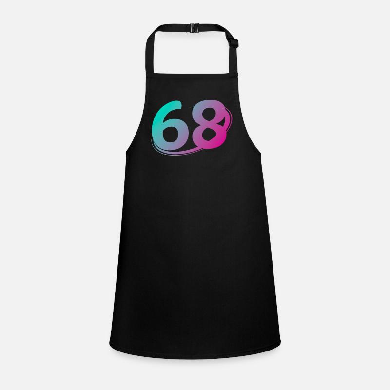 Number 68 multicolor Children's Apron